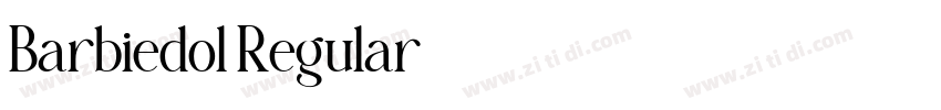 Barbiedol Regular字体转换